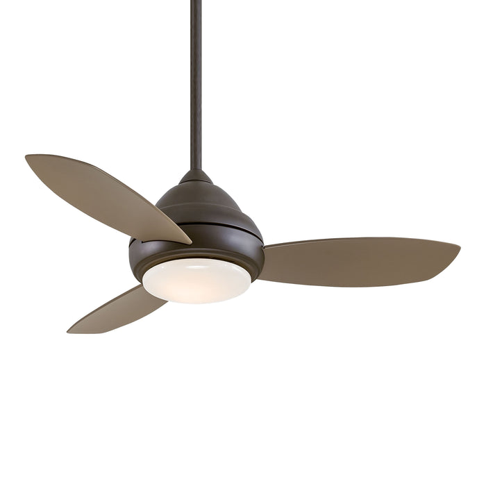 Concept I LED Ceiling Fan in Oil Rubbed Bronze / Taupe (Small).
