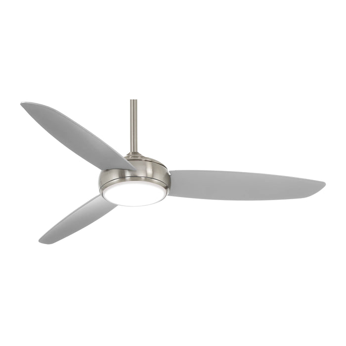 Concept IV LED Ceiling Fan in Brushed Nickel.