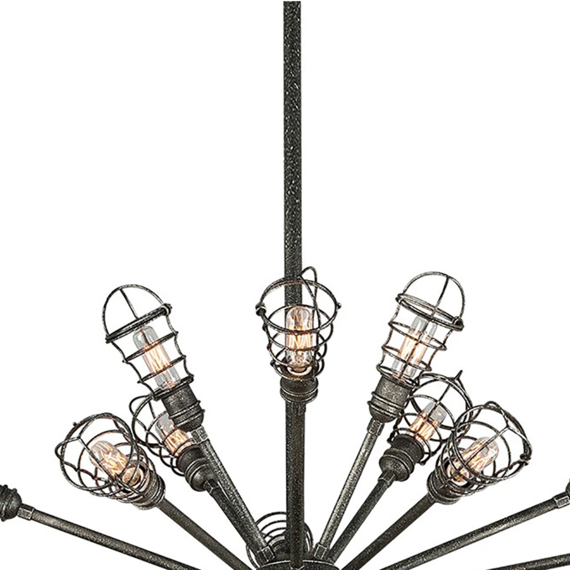 Conduit Chandelier in Detail.