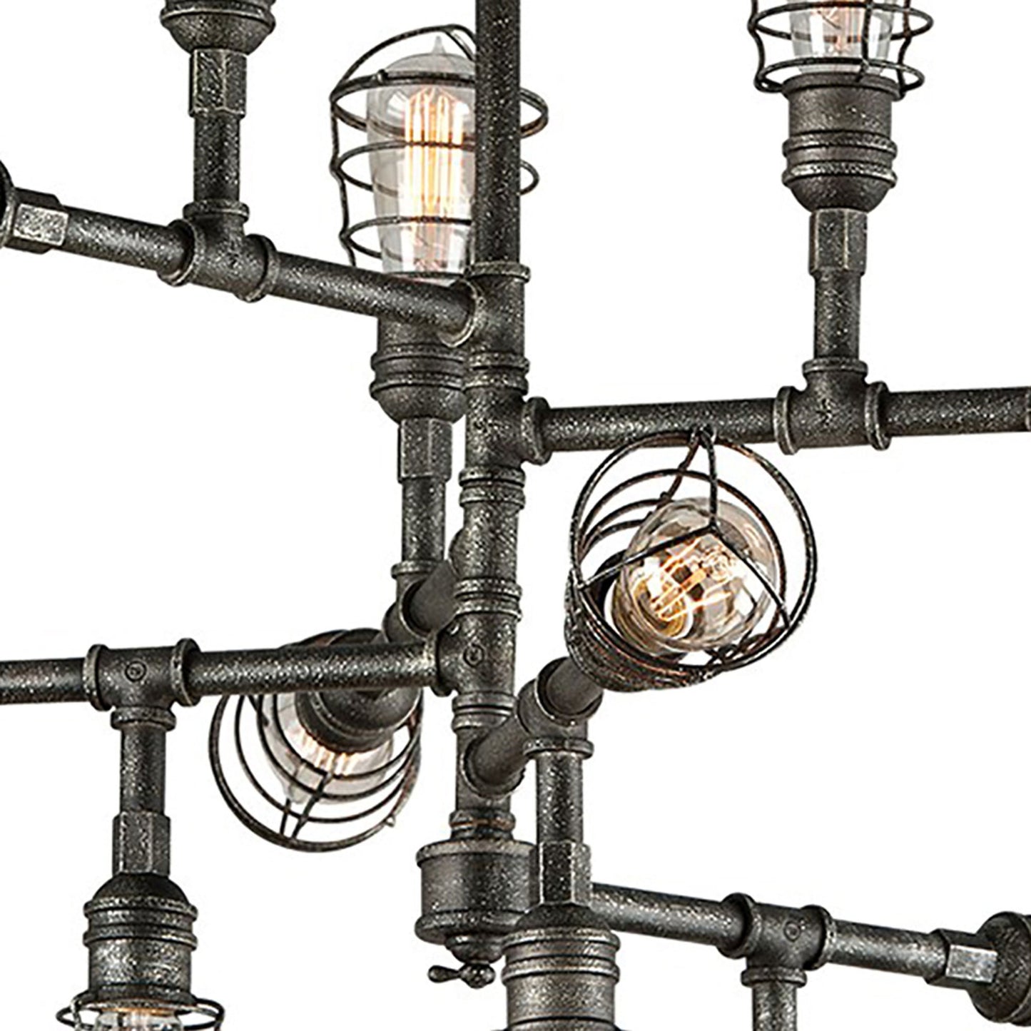 Conduit Chandelier in Detail.