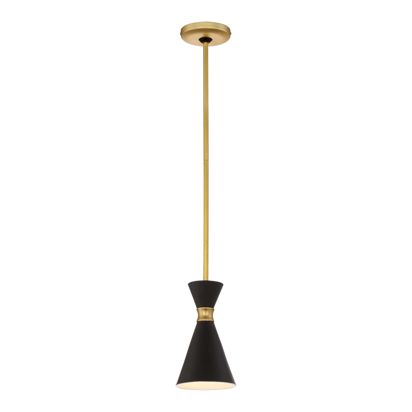 Conic Mini Pendant Light in Honey Gold.