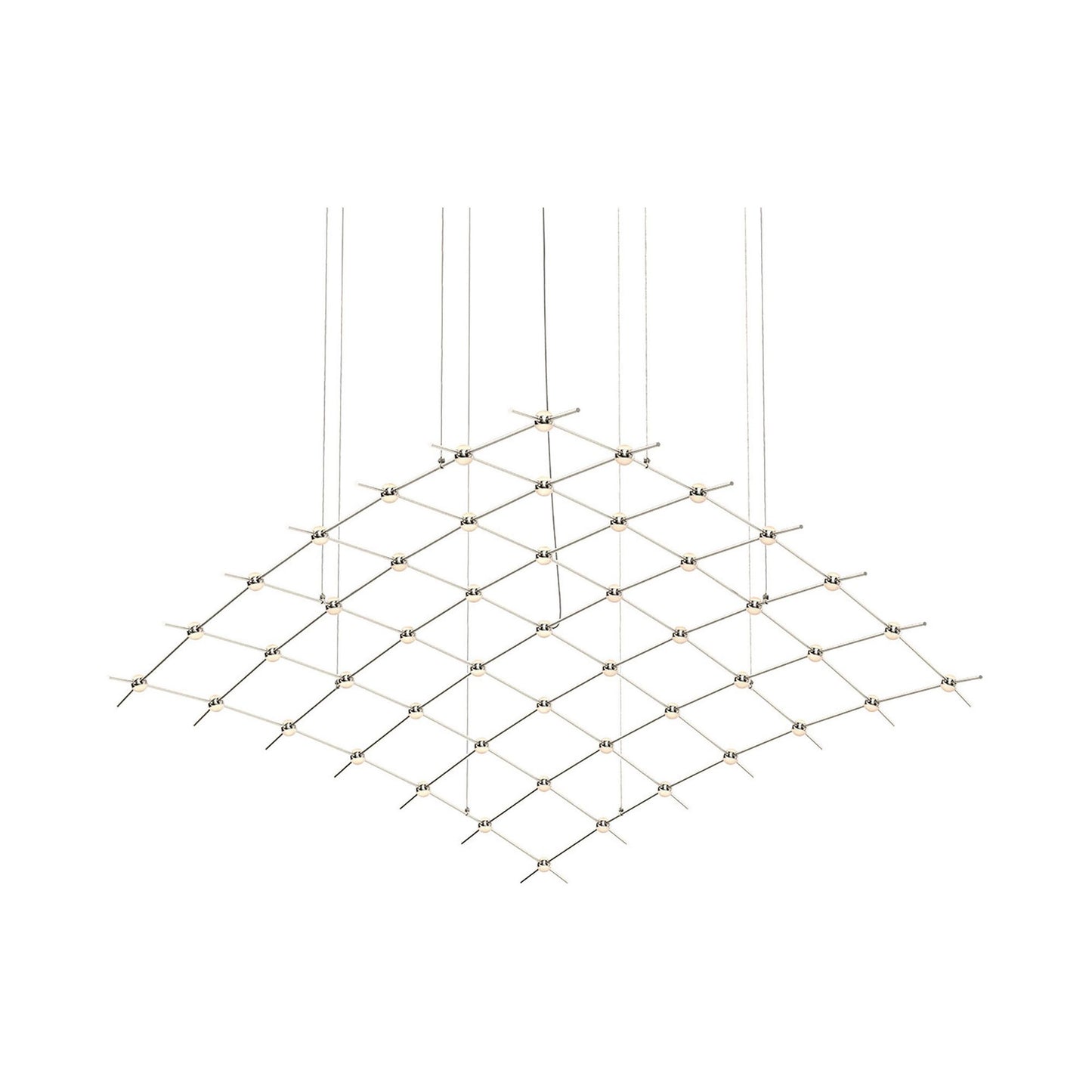 Constellation® Aquarius Major LED Pendant Light in Clear/Satin Nickel.