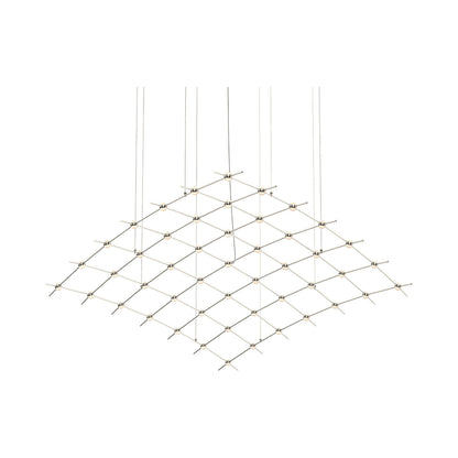 Constellation® Aquarius Major LED Pendant Light in Clear/Satin Nickel.