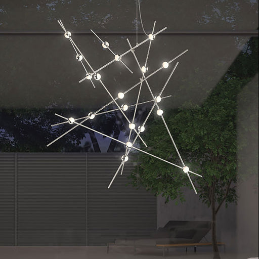 Constellation® Aquila Major LED Pendant Light in living room.