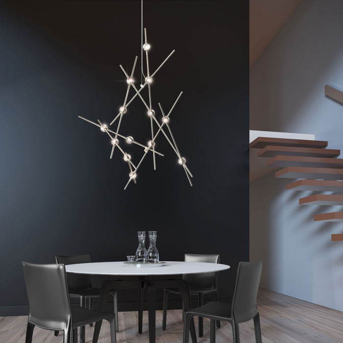 Constellation® Aquila Minor LED Pendant Light in dining room.