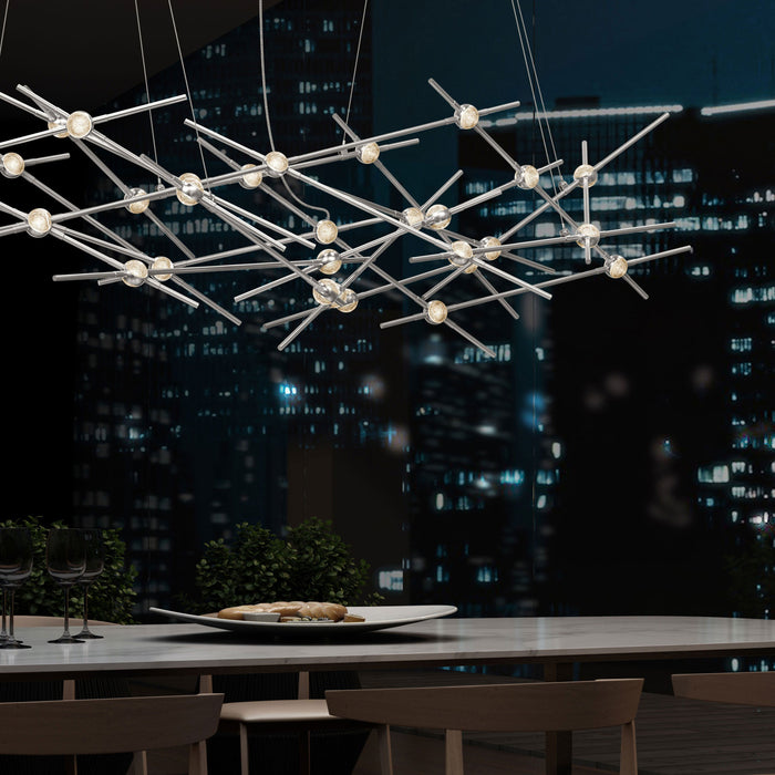 Constellation® Ursa Minor LED Pendant Light in dining room.