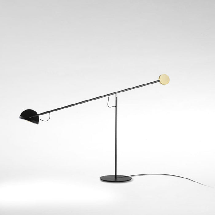 Copernica M LED Table Lamp in Graphite/Golden/Black.