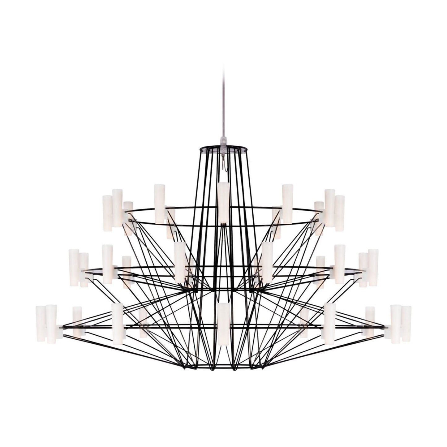 Coppelia LED Chandelier in Black (Small/157.5-Inch).