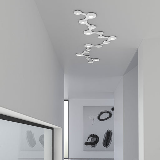 Coral Surface™ LED Flush Mount Ceiling Light in hallway.