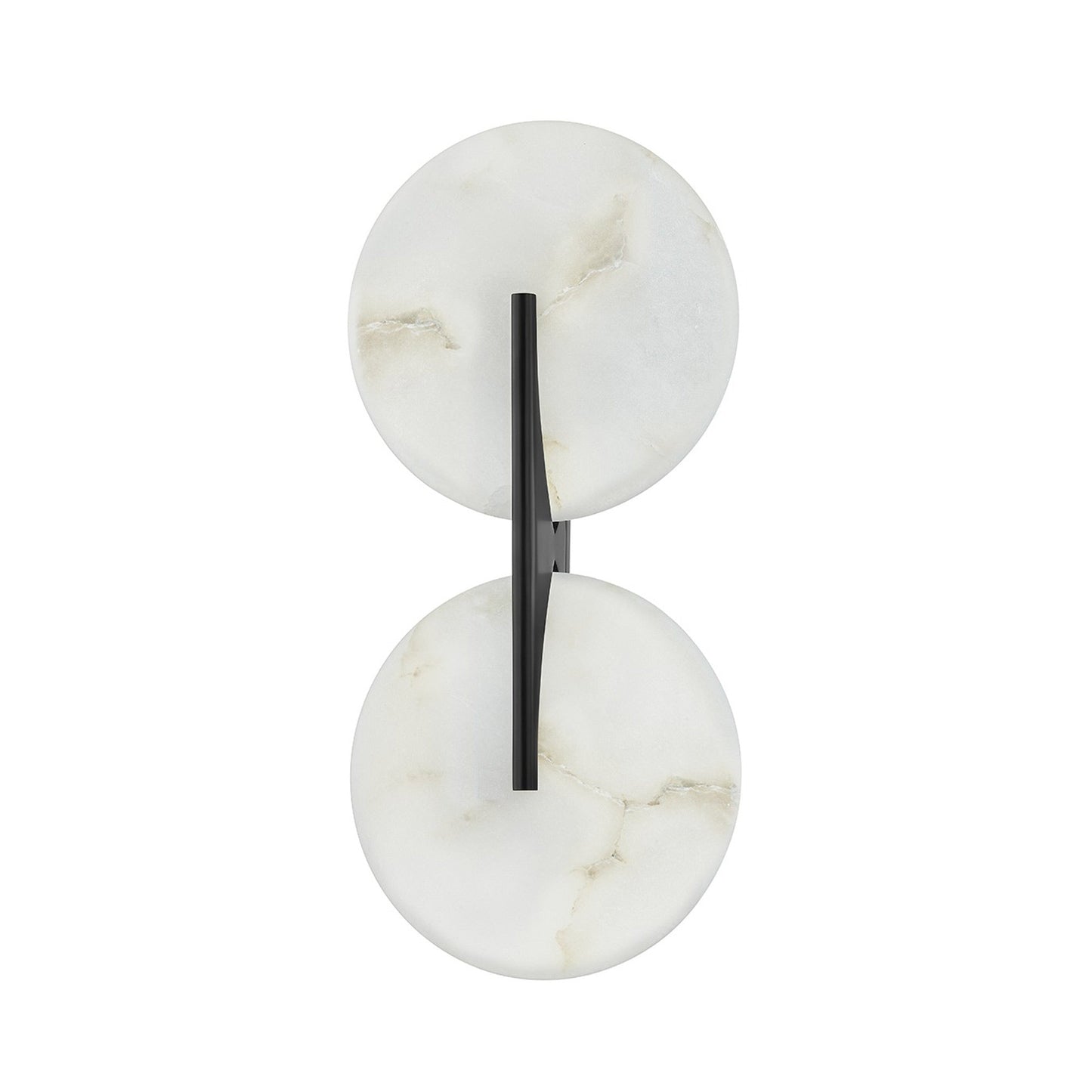 Asteria LED Wall Light in Black Brass (2-Light).