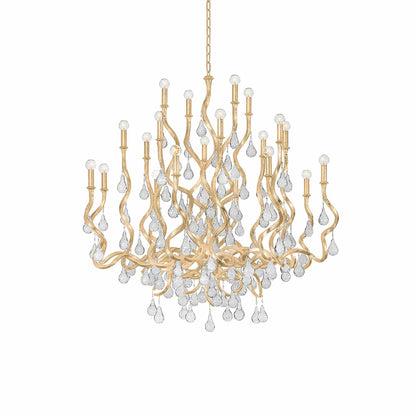 Aveline Chandelier in Gold Leaf (20-Light).