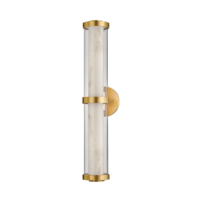 Caterina LED Vanity Wall Light in Vintage Brass.