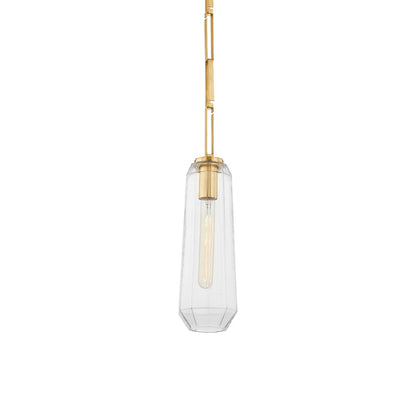 Copenhagen Pendant Light in Vintage Brass.