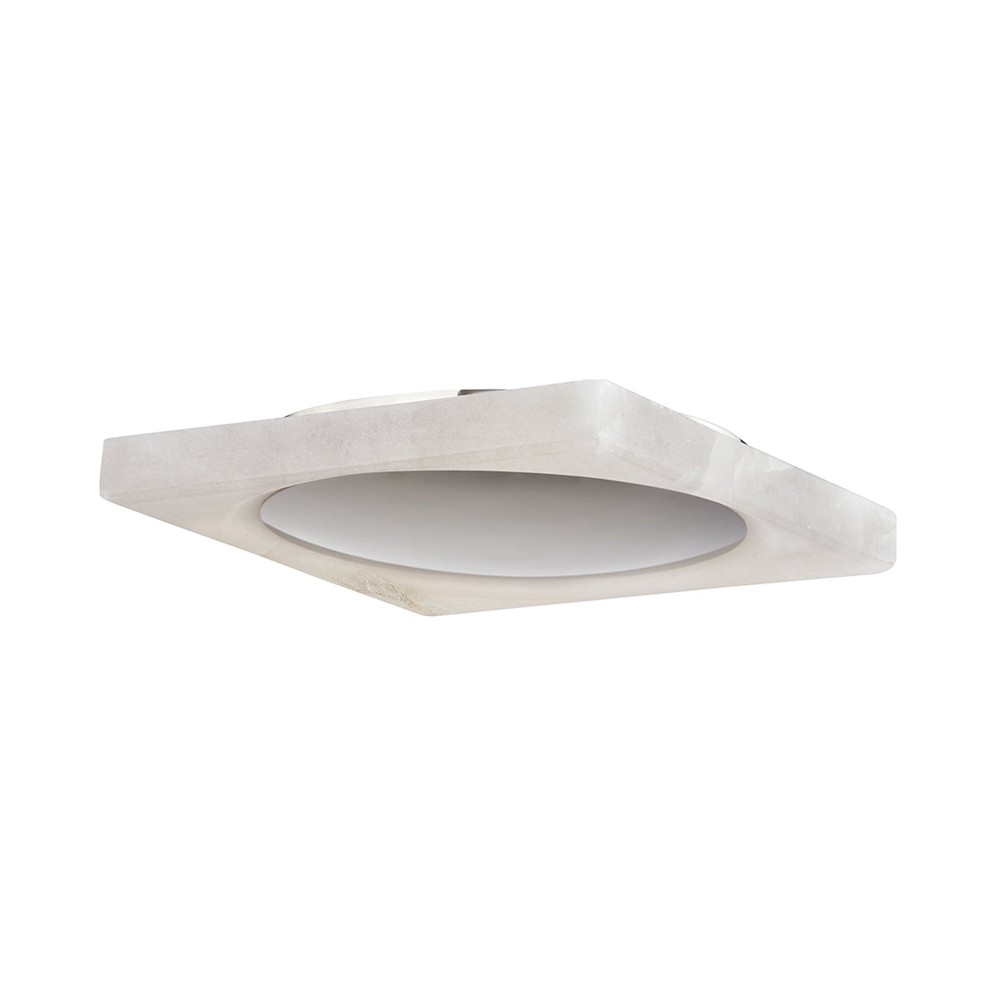 Hamel LED Flush Mount Ceiling Light in Burnished Nickel.