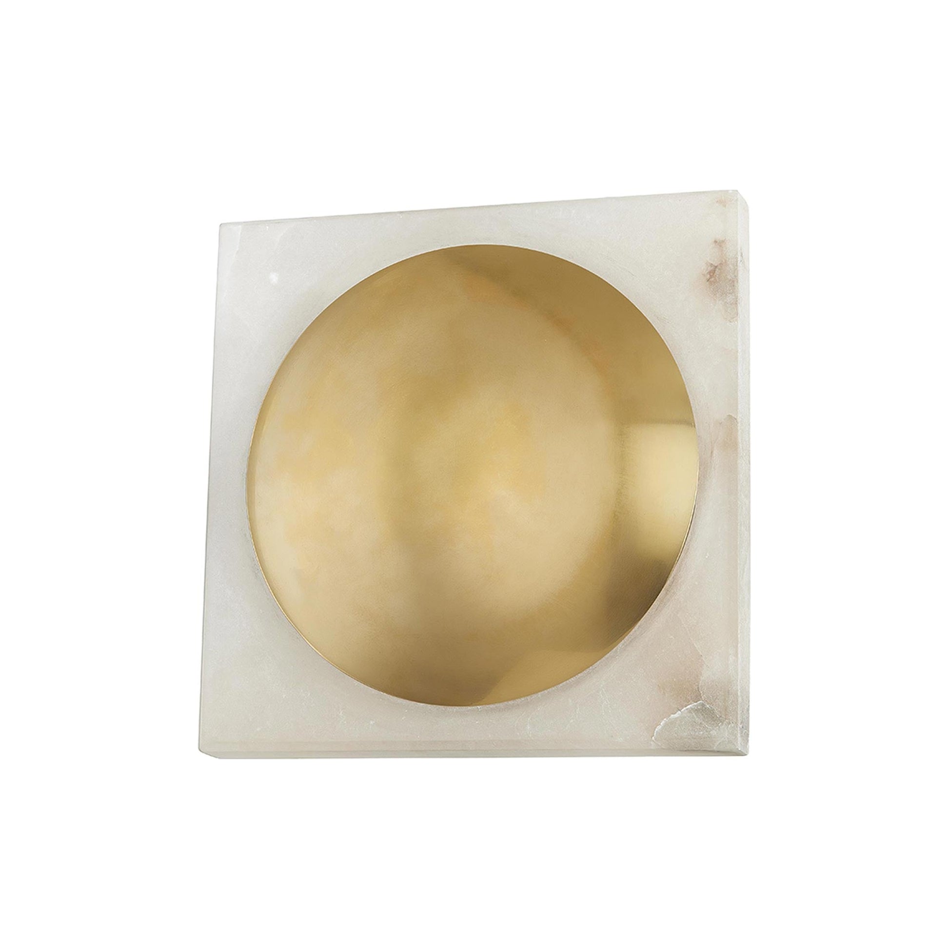 Hamel LED Wall Light in Vintage Brass.