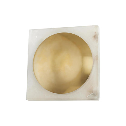 Hamel LED Wall Light in Vintage Brass.