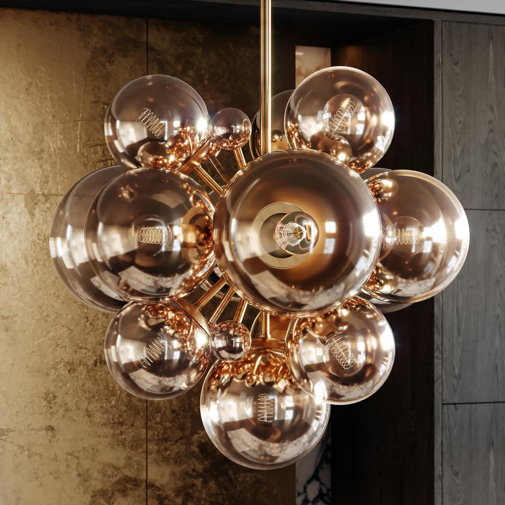 Kyoto Chandelier in Detail.