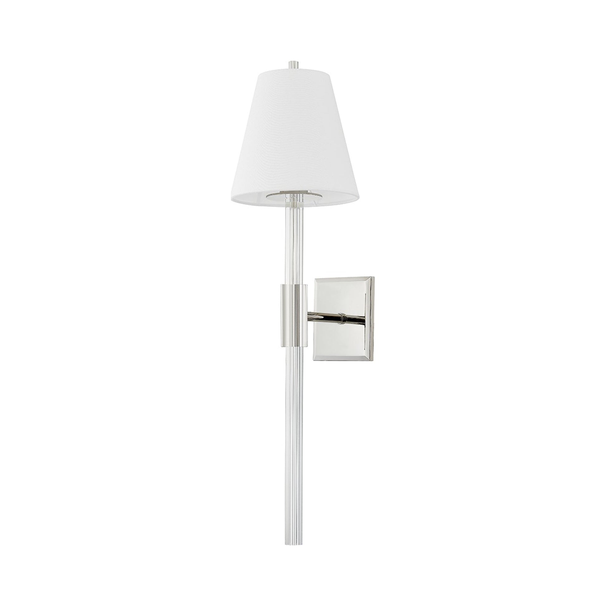 Martina Wall Light in Polished Nickel.