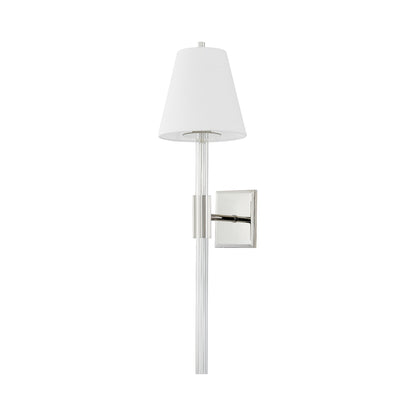 Martina Wall Light in Polished Nickel.