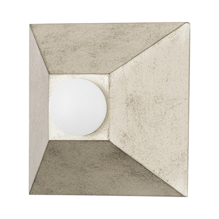 Max Wall Light in Silver Leaf.