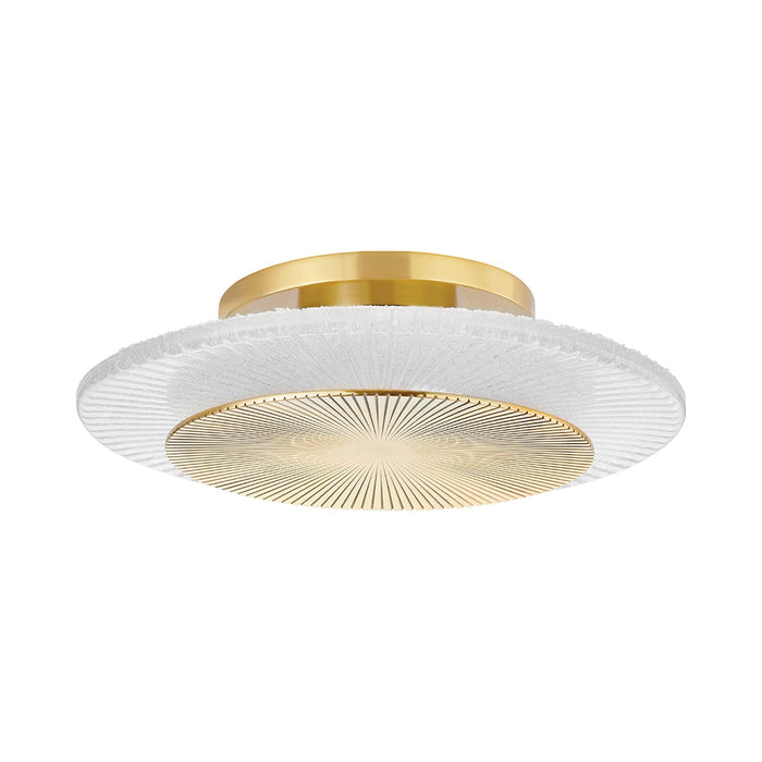 Topaz LED Wall Light in Polished Brass.