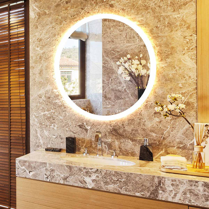 Grandeur LED Lighted Mirror in bathroom.