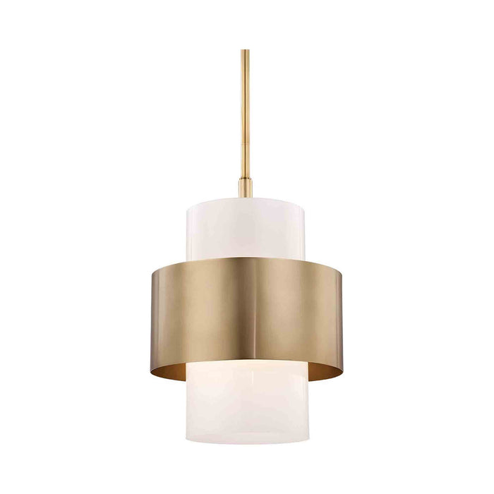 Corinth Pendant Light in Large/Aged Brass.