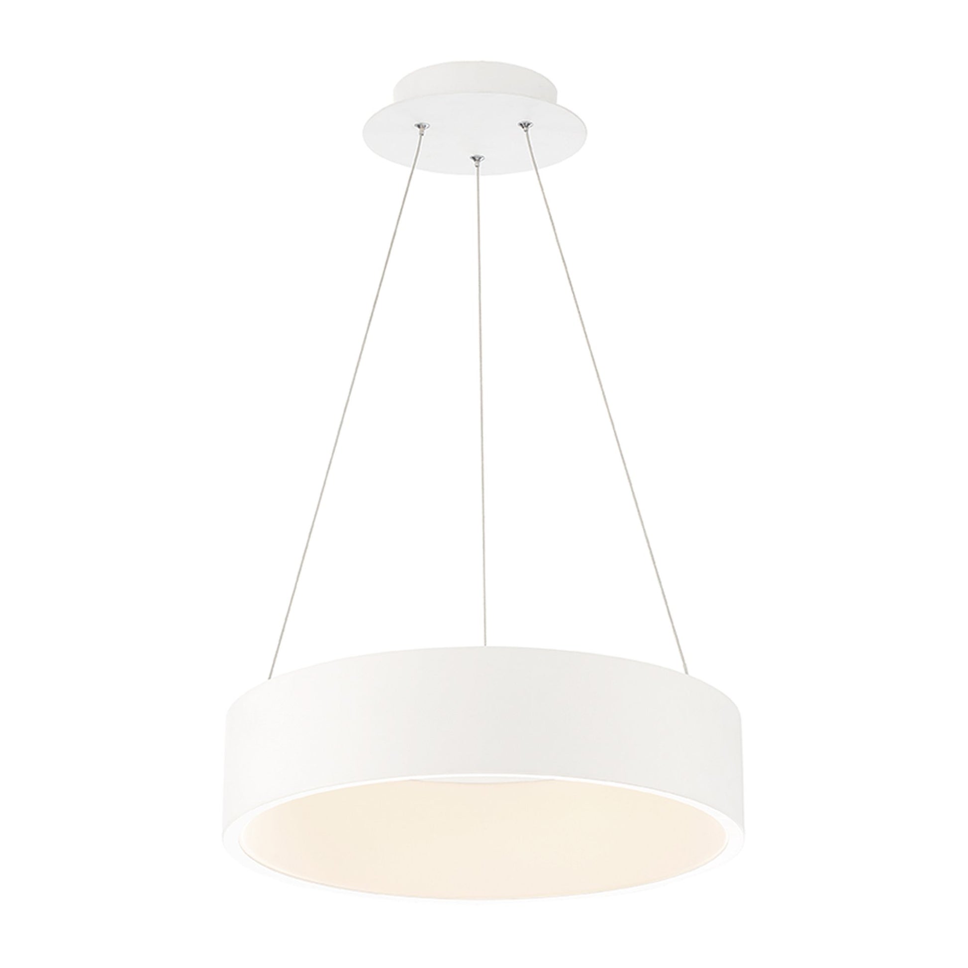 Corso LED Pendant Light in White (Small).