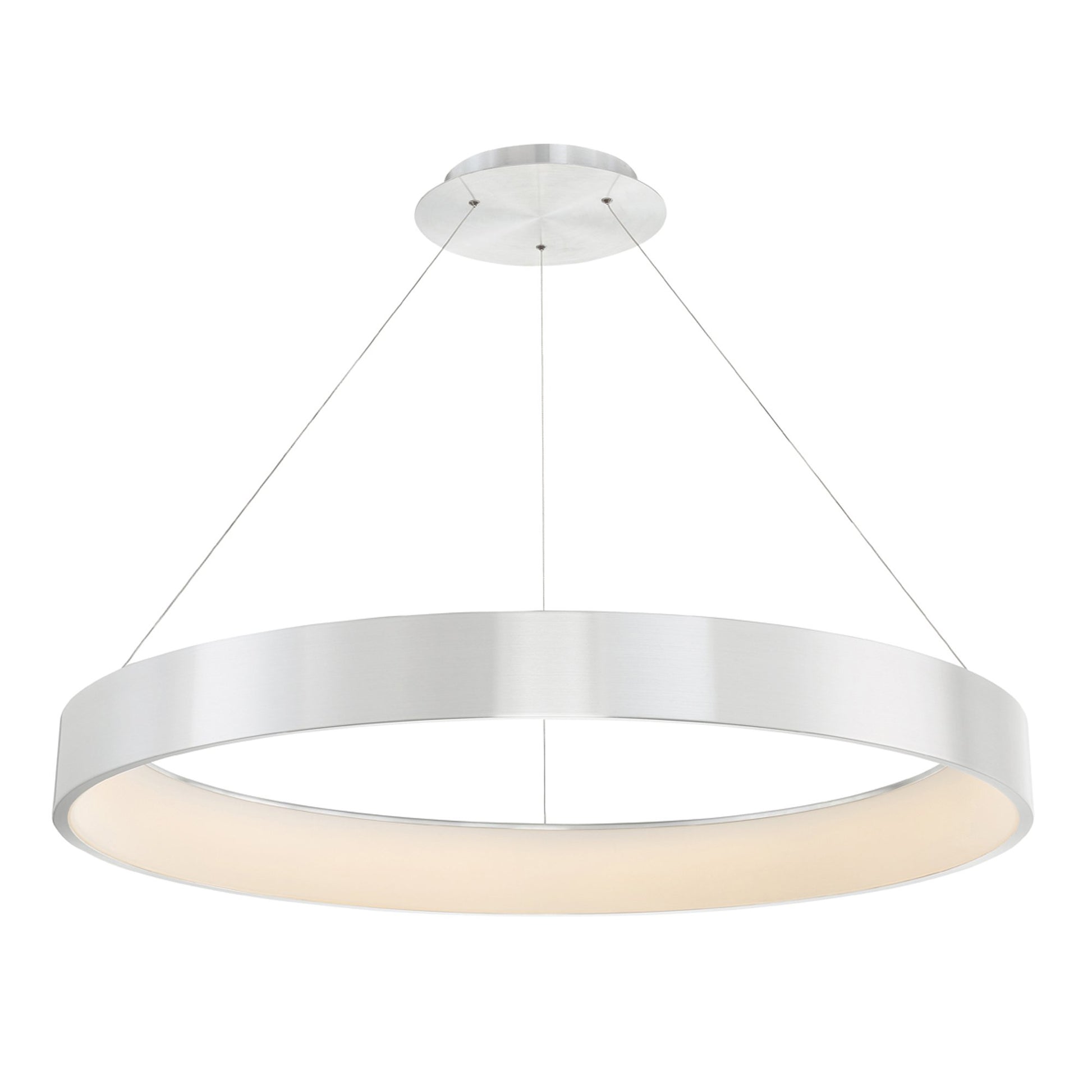 Corso LED Pendant Light in Brushed Aluminum (Large).