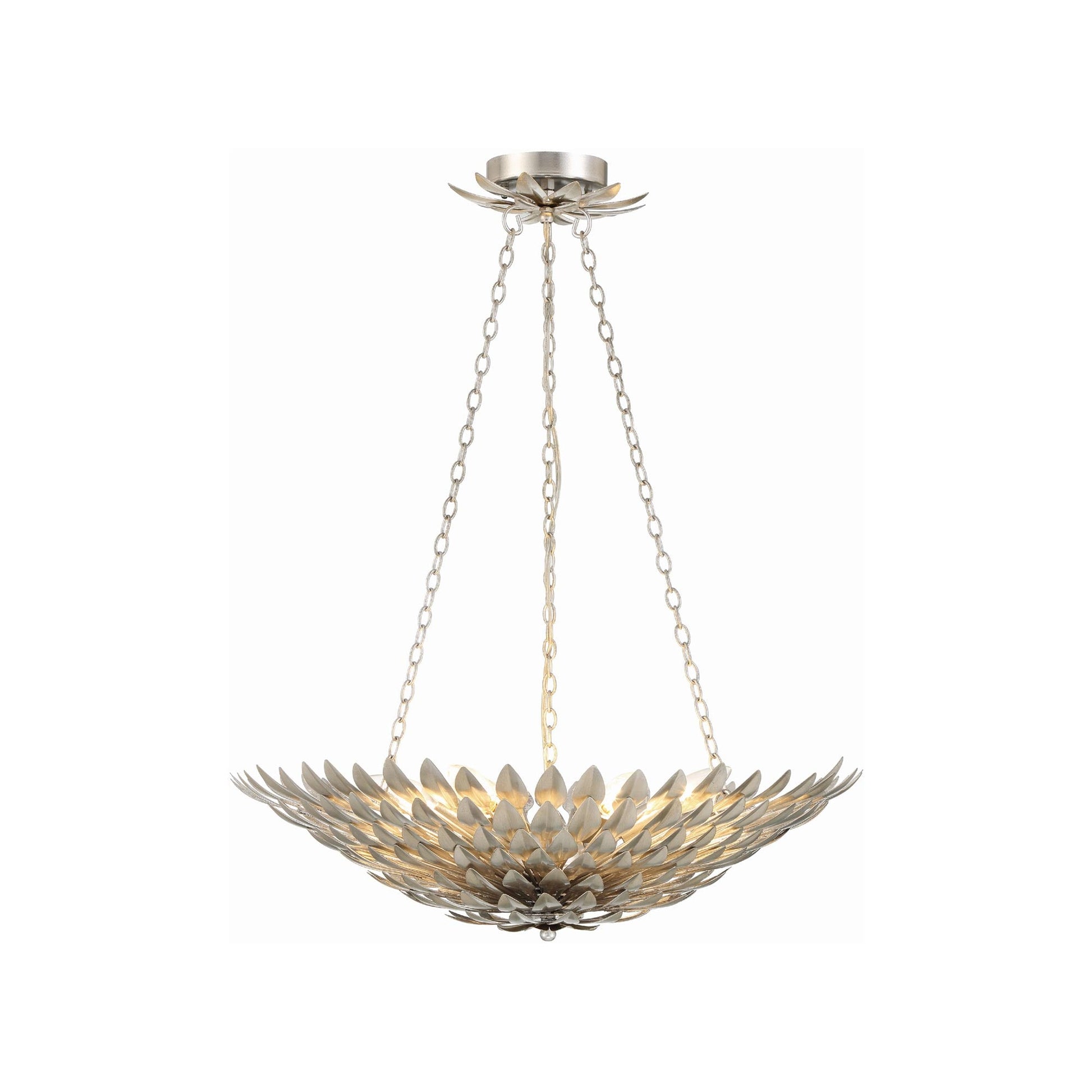 Broche Chandelier in Antique Silver (6-Light).