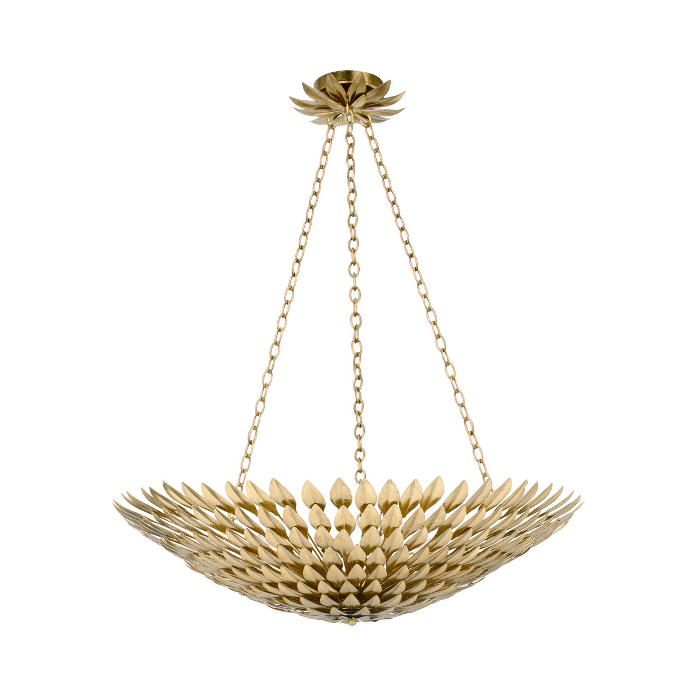 Broche Chandelier in Antique Gold (8-Light).