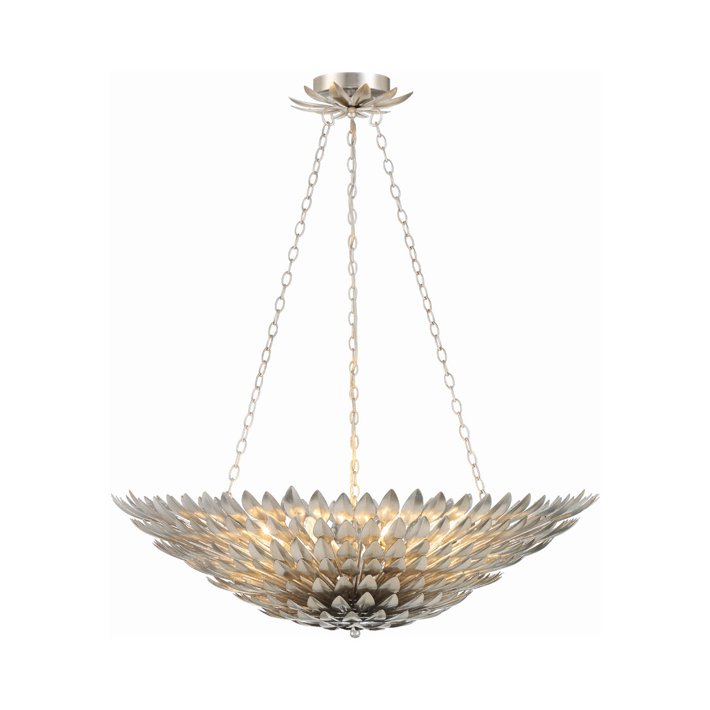 Broche Chandelier in Antique Silver (8-Light).