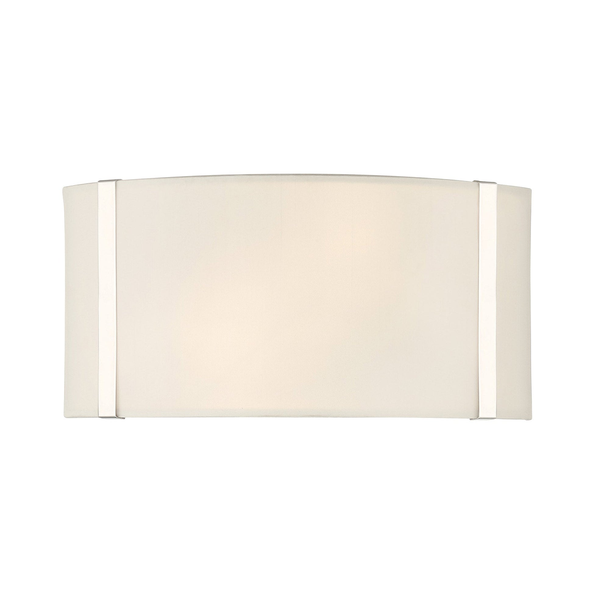 Fulton 902 Bath Wall Light in Polished Nickel.
