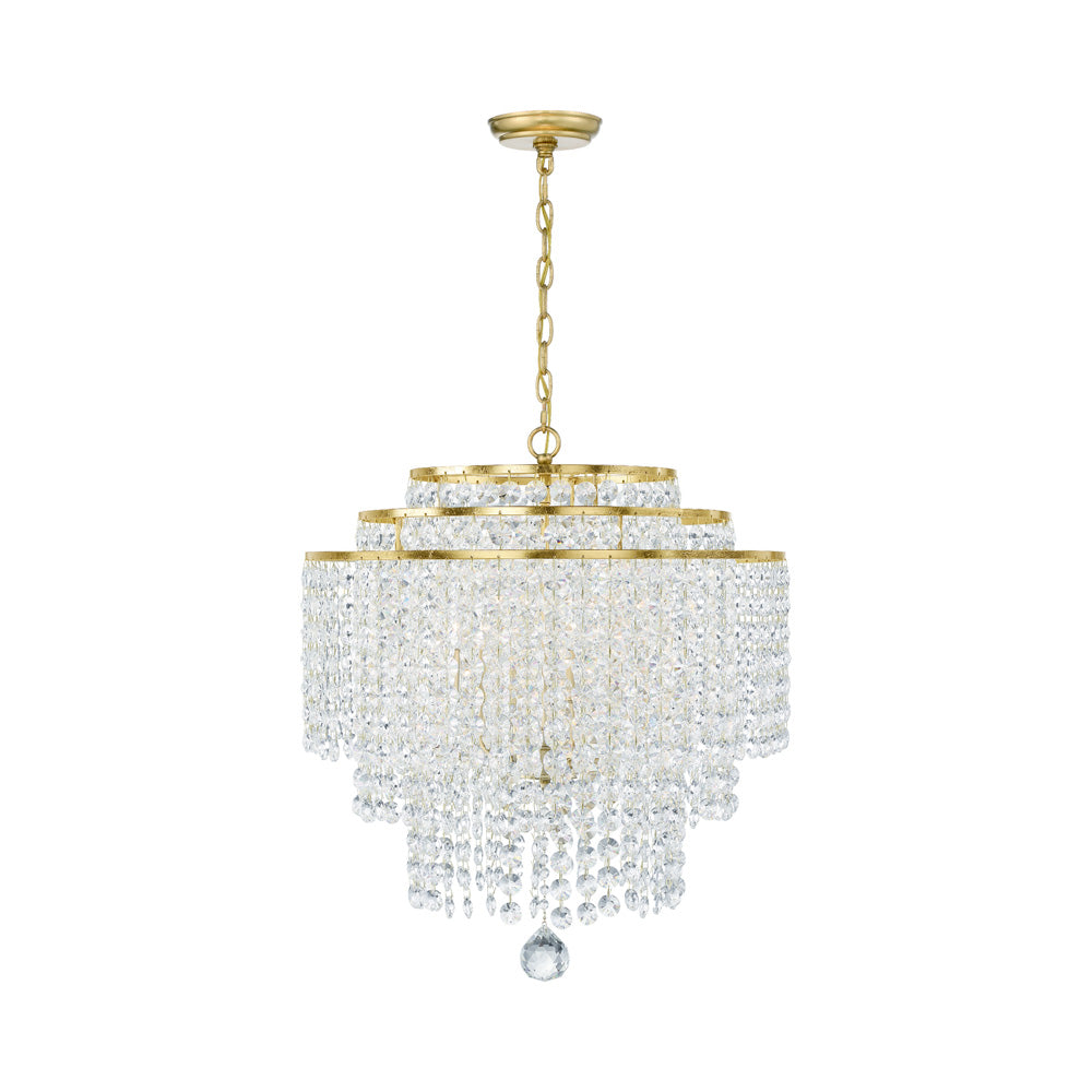 Gabrielle Chandelier in Antique Gold (6-Light).