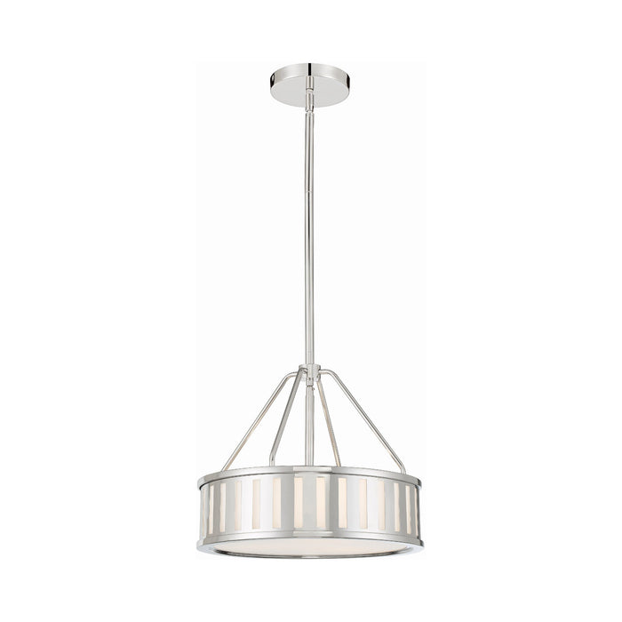 Kendall Pendant Light in Polished Nickel (3-Light).