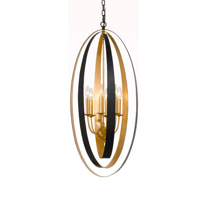 Luna Vertical Pendant Light in Detail.