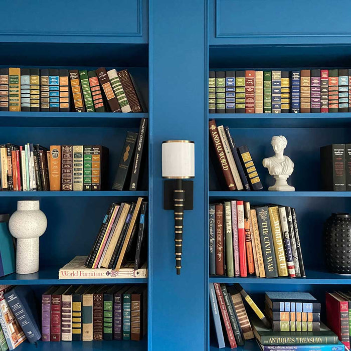 Sloane Wall Light in library.