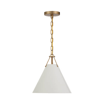 Xavier Pendant Light in Vibrant Gold.