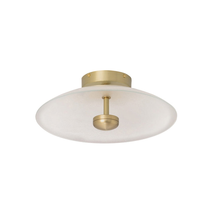 Cielo LED Ceiling/Wall Light in Satin Brass (Small).