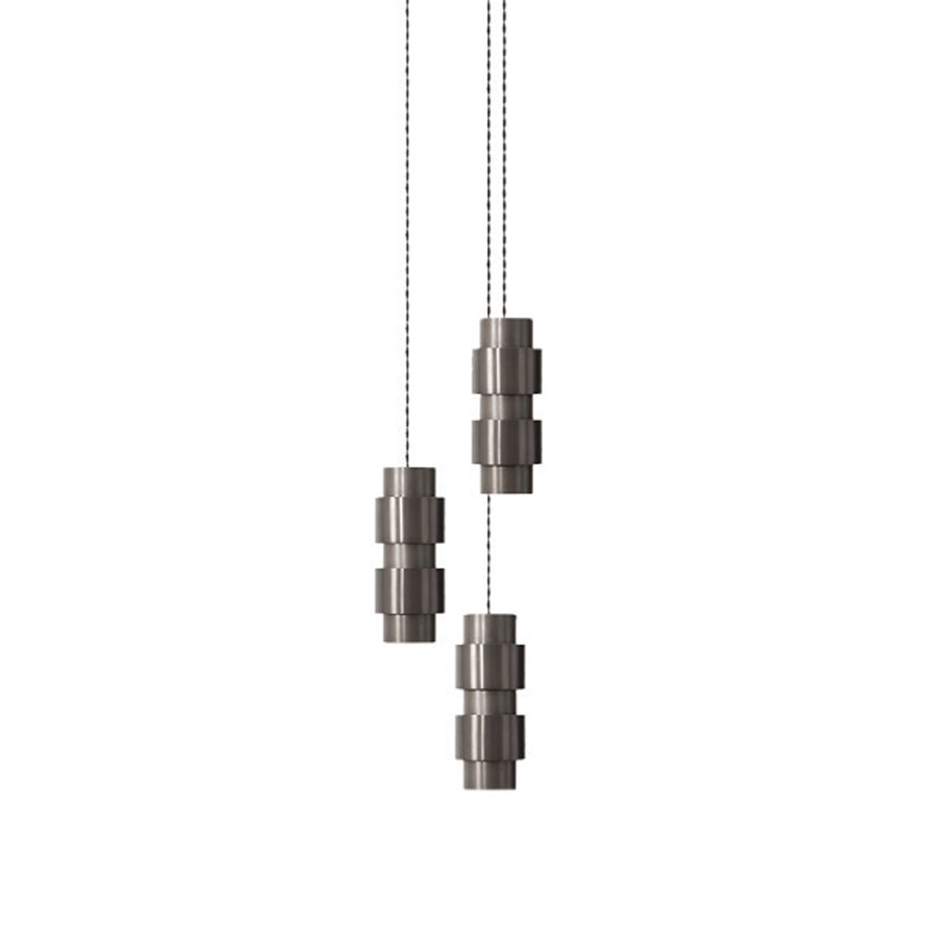 Cluster LED Pendant Light in Bronze (Round/3-Light).
