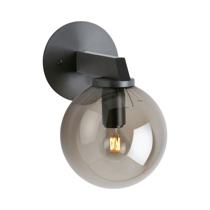 Gaia LED Wall Light in Bronze/Tinted Opal Shade (Short).
