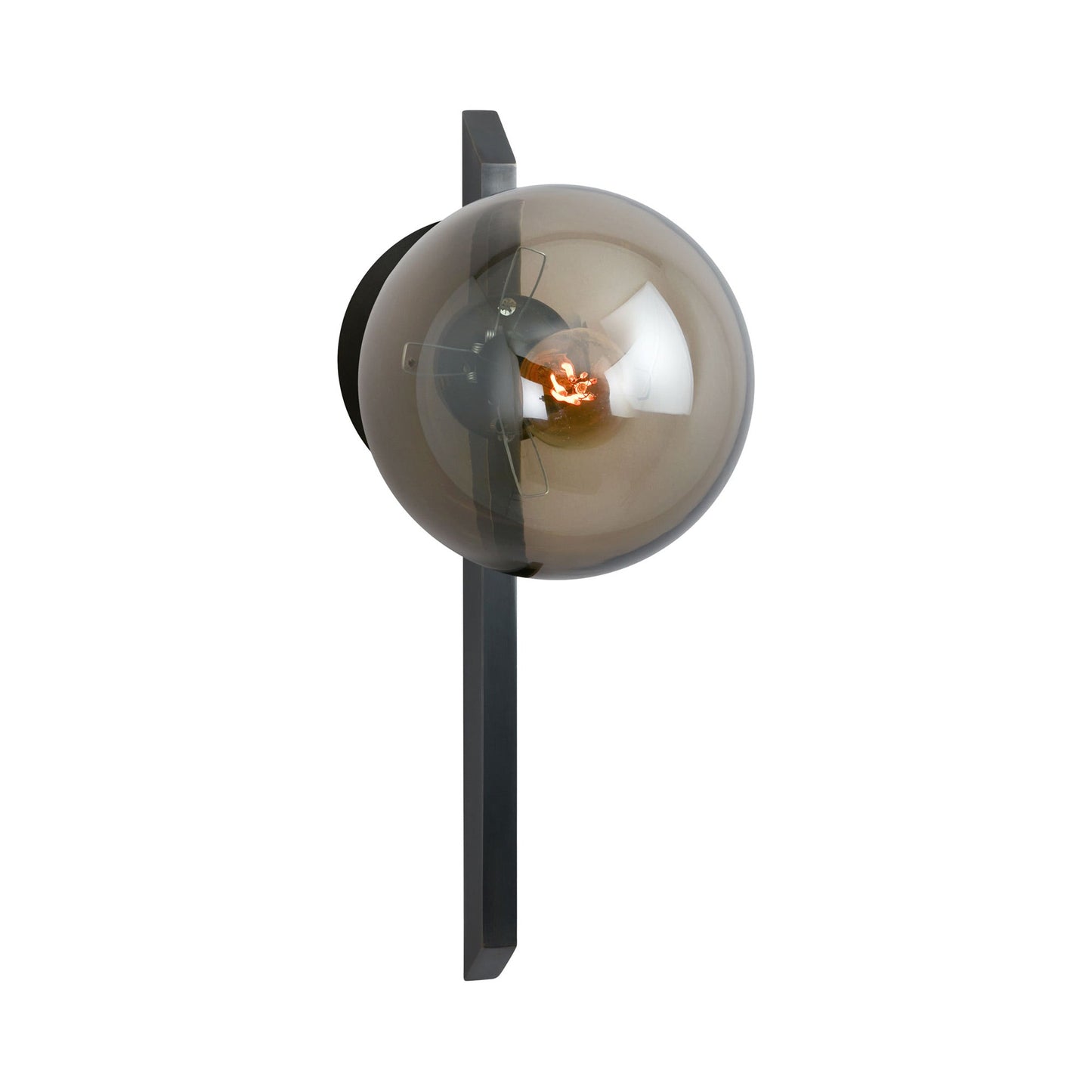 Gaia LED Wall Light in Bronze/Tinted Opal Shade (Tall).