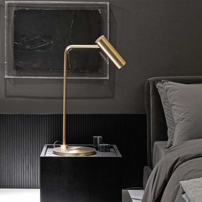 Heron LED Table Lamp in bedroom.