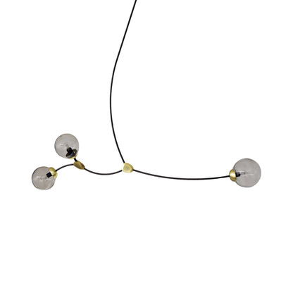 Ivy Pendant Light in Smoked Glass (3-Light).