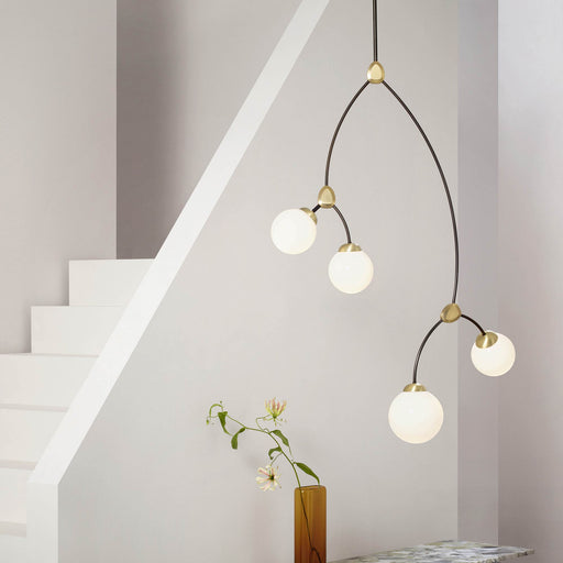 Ivy Vertical Pendant Light in stair.