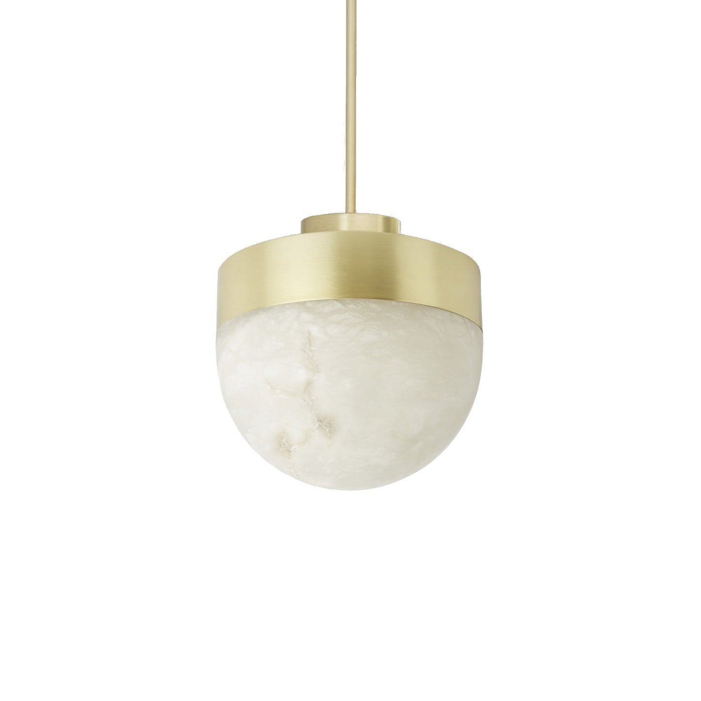 Lucid LED Pendant Light in Satin Brass (Large).