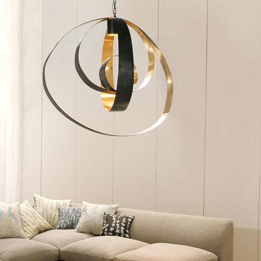 Lunar Pendant Light in living room.
