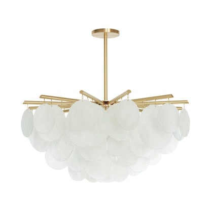 Nimbus Round Pendant Light in Satin Brass (Large).