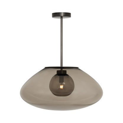 Petra Pendant Light in Dark Bronze/Smoked Glass (Large).