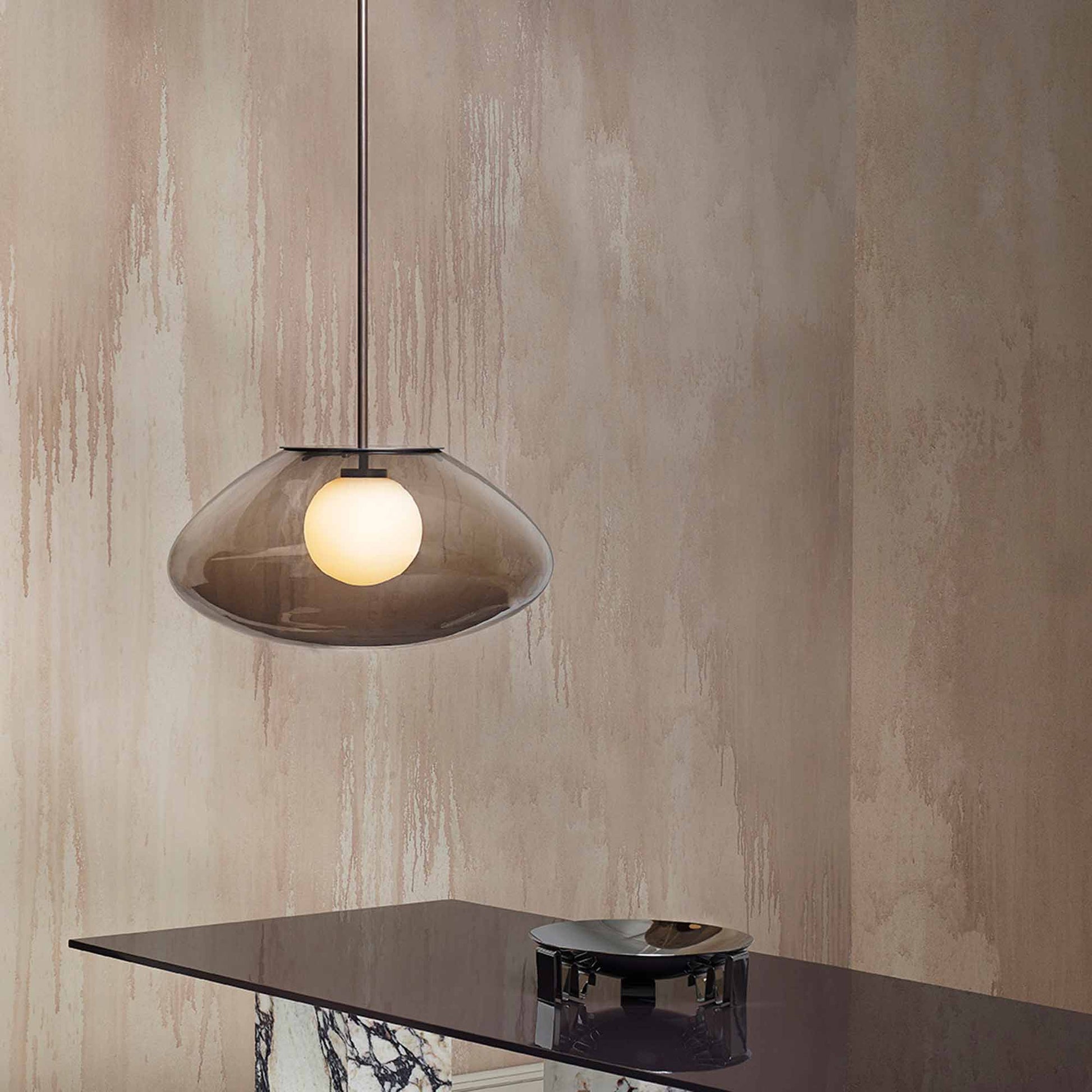 Petra Pendant Light in dining room.